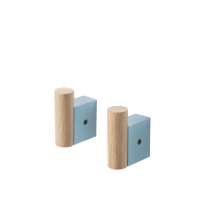 Set de 2 patères ATTACH de Muuto, Bleu pâle