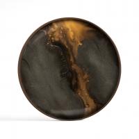 Plateau rond Bronze Organic de Ethnicraft Accessories, Ø30