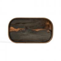 Plateau rectangulaire Bronze Organic de Ethnicraft Accessories, 42 x 24 cm