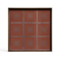 Plateau Pumpkin Squares de Ethnicraft Accessories, 38 x 38 cm