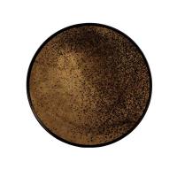 Plateau HEAVY AGED BRONZE MIRROR de Notre Monde, Ø48, Bronze