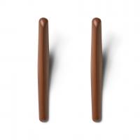 Porte-manteaux mural PI d'Ethnicraft, Lot de 2, Acajou massif vernis