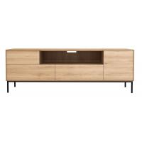  Meuble TV WHITEBIRD d'Ethnicraft, 1 porte / 1 porte battante / 2 tiroirs, Chêne