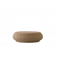 Table basse / pouf BOLLA 15 de Gervasoni, Osier naturel