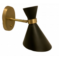 Applique PEGGY SMALL de Gong, Avec interrupteur, Noir