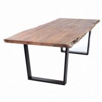 Table KLIMT Collection Cèdre Rouge, Plateau acacia, 220x100 cm