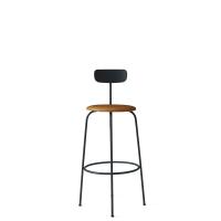 Tabouret de bar AFTEROOM de Audo Copenhagen, Cuir noir/cognac
