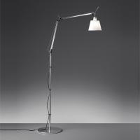Corps TOLOMEO BASCULANTE FLOOR de Artemide, Diffuseur satin gris Ø.18 cm