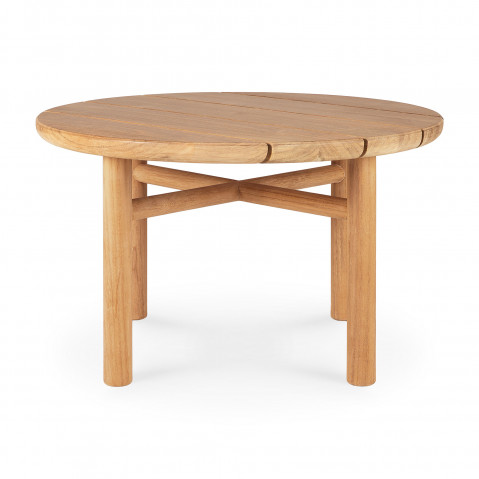 Table basse en teck QUATRO OUTDOOR de Ethnicraft, 2 coloris, 3 dimensions