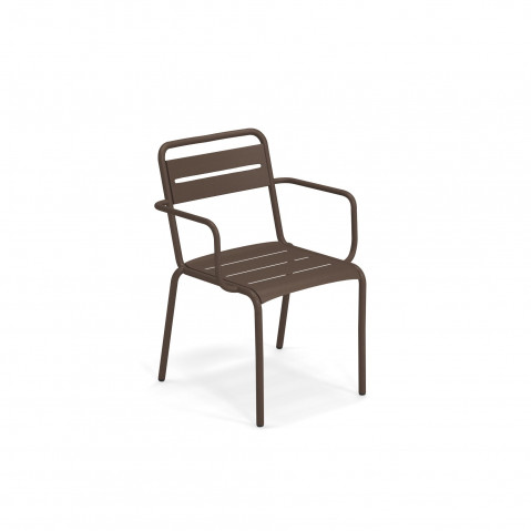 Fauteuil STAR de Emu, Marron d'Inde