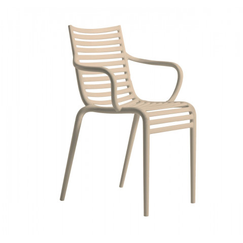 Fauteuil PIP-E de Driade, Beige poudré