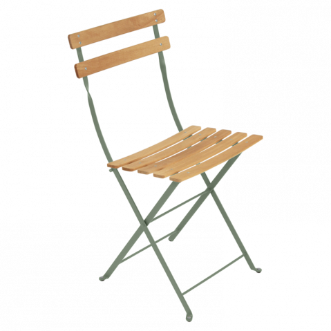 Chaise BISTRO NATUREL bois de Fermob, Cactus