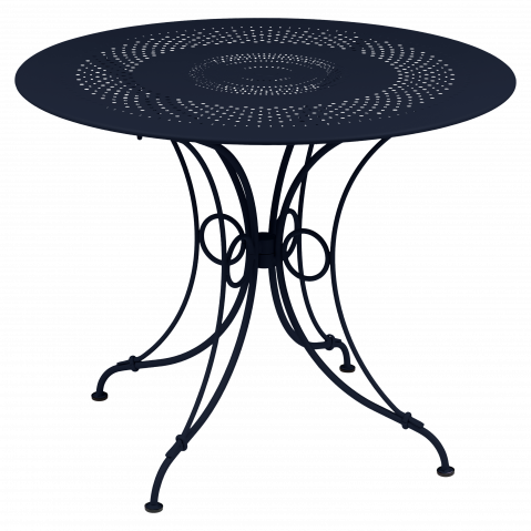 Table 1900 de Fermob, D. 96, Bleu abysse