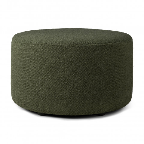 Pouf BARROW d'Ethnicraft, Ø 60 cm, Vert sapin