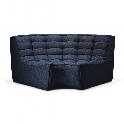 Module d'angle arrondi N701 d'Ethnicraft, 120 x 120 x 76 cm, 7 coloris
