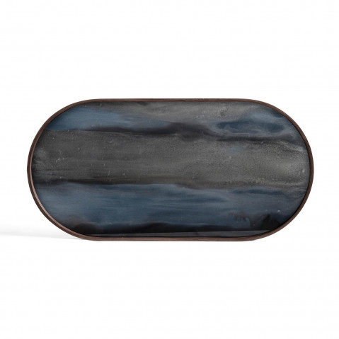 Plateau Graphite Organic de Ethnicraft Accessories, 71 x 36 cm