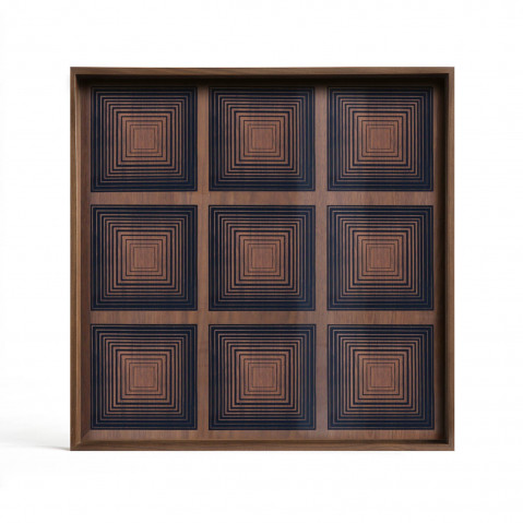 Plateau Ink Square de Ethnicraft Accessories, 51 x 51 cm