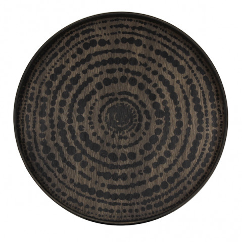 Plateau Black Beads de Ethnicraft Accessories, Ø48