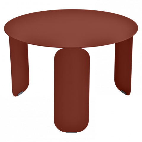 Table basse BEBOP de Fermob, D. 60, Ocre rouge