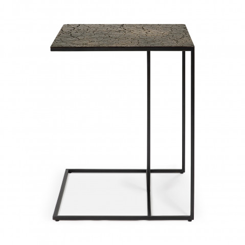 Table d'appoint TRIPTIC de Ethnicraft Accessories, Lava whisky