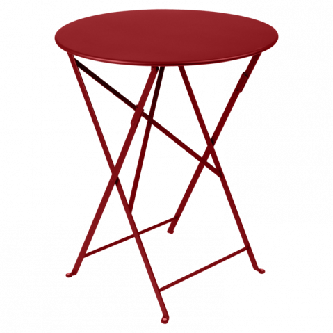Table ronde pliante BISTRO de Fermob D.60 x H.74 cm Piment