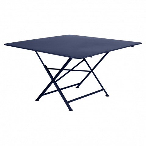 Table pliante CARGO de Fermob, 128 x 128 cm, Bleu abysse