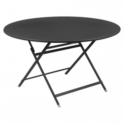 Table ronde CARACTÈRE de Fermob, Carbone