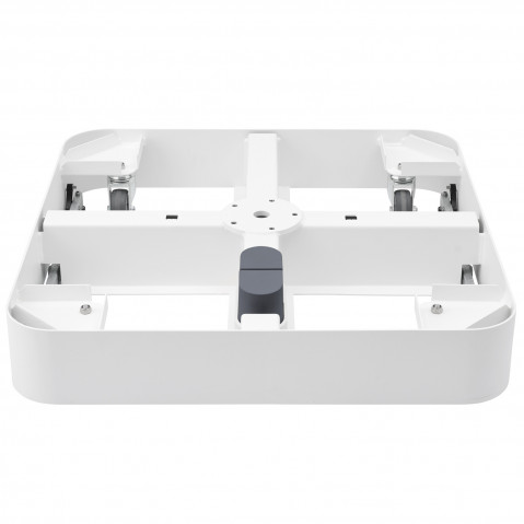 Cadre pour socle à roulettes M4 de Glatz, 120kg, sans poids et sans plaque déco, Blanc