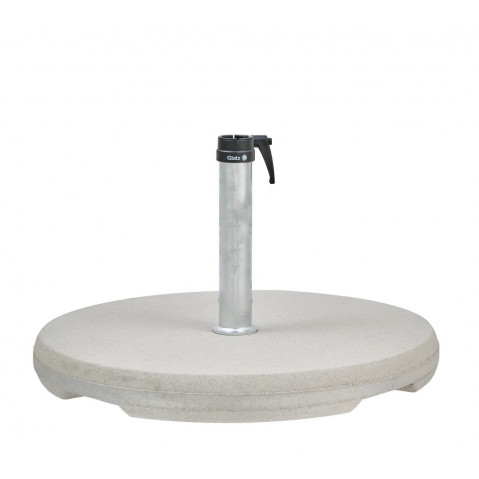 Socle béton Z de Glatz, avec tube de fixation Ø.35/38-39 mm, 55 Kg