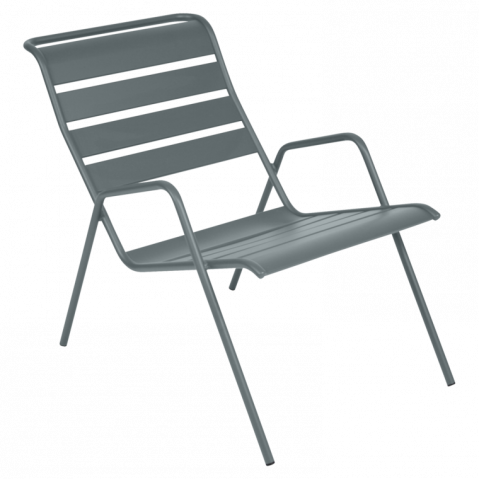 Fauteuil bas MONCEAU de Fermob, Gris orage