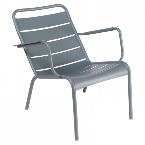 Fauteuil bas LUXEMBOURG de Fermob, Gris orage