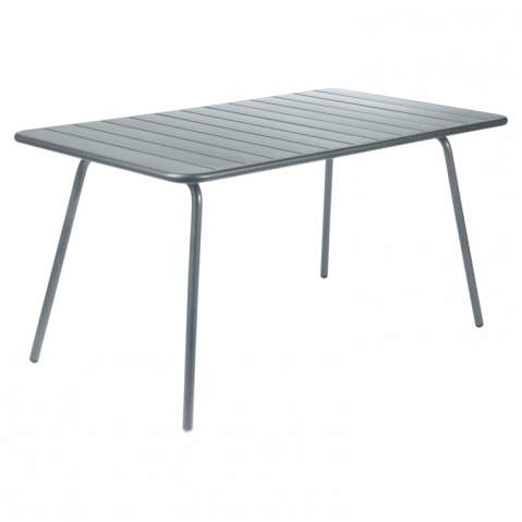Table LUXEMBOURG de Fermob, 143 x 80 cm, Gris orage
