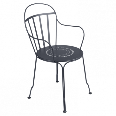 Fauteuil LOUVRE de Fermob Carbone 