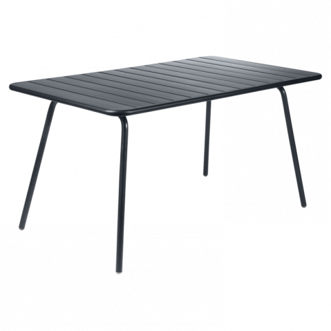 Table LUXEMBOURG de Fermob, 143 x 80 cm, Carbone 