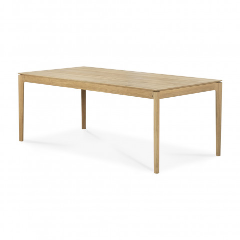 Table à rallonge BOK en chêne d'Ethnicraft, 200/300x100x76, Chêne