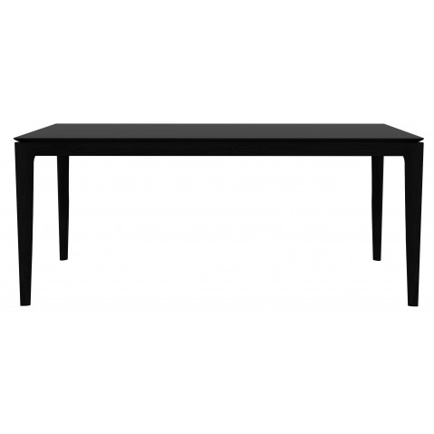 Table en chêne BOK d'Ethnicraft, 180 x 90 x 76 cm, Noir