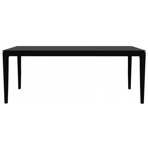 Table en chêne BOK d'Ethnicraft, 200 x 95 x 76 cm, Noir