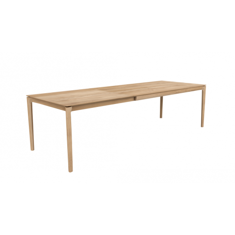 Table à rallonge BOK d'Ethnicraft, L.180/280 x P.100 x H.76 cm, Chêne