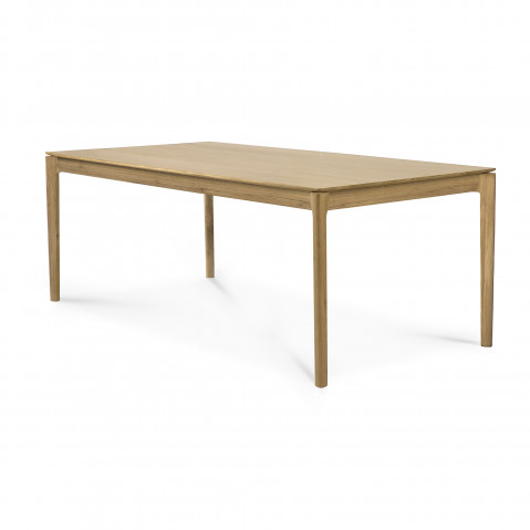 Table rectangulaire BOK 180 x 90 x 76cm Chêne naturel