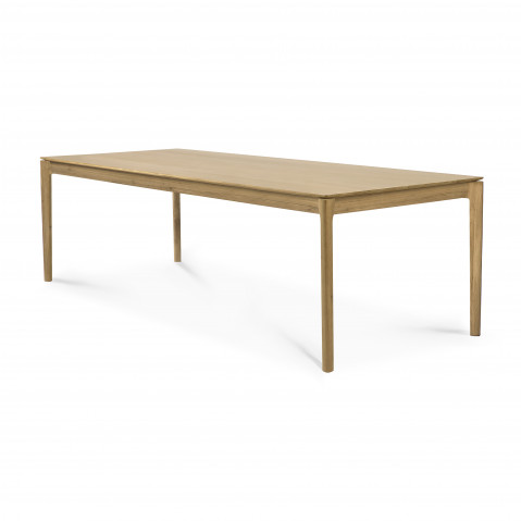 Table rectangulaire BOK 220 x 95 x 76cm Chêne naturel