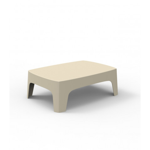 Table basse SOLID de Vondom, Écru
