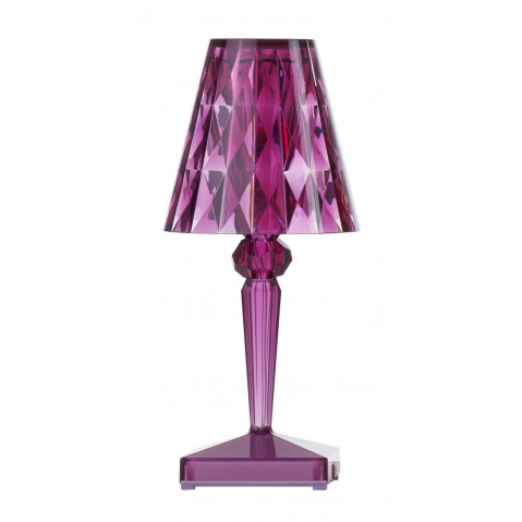 Lampe à poser BATTERY de Kartell, Prune