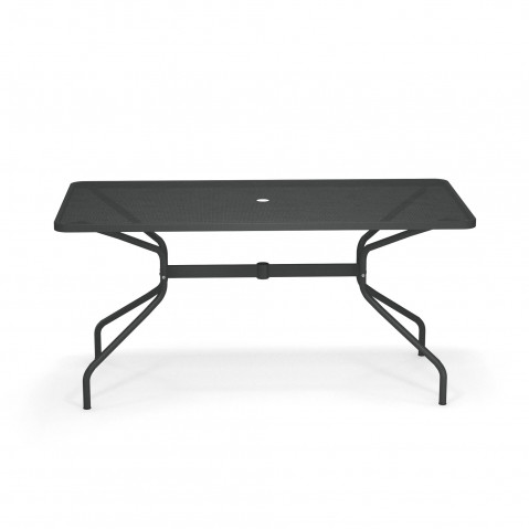 Table rectangulaire CAMBI de Emu, 180 x 80 cm, Fer ancien 