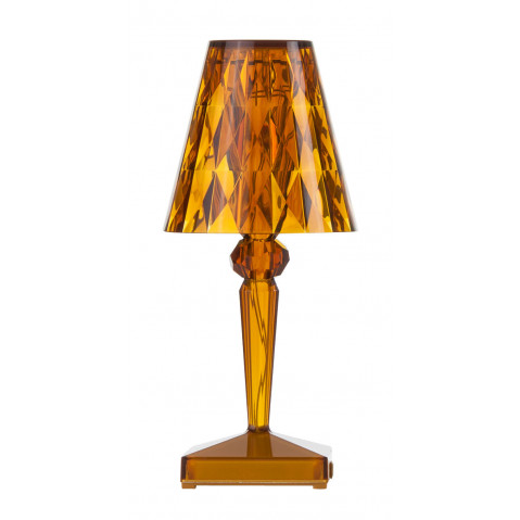 Lampe à poser BATTERY de Kartell, Ambre