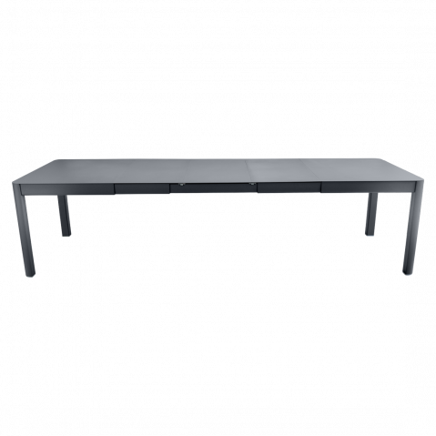 Table à allonges RIBAMBELLE de Fermob, 3 allonges, Carbone 