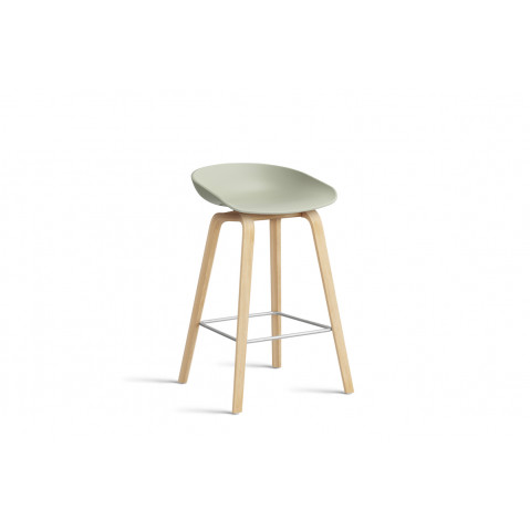 Tabouret AAS32 de Hay, Pieds en chêne vernis naturel, 2 taille, 10 coloris 