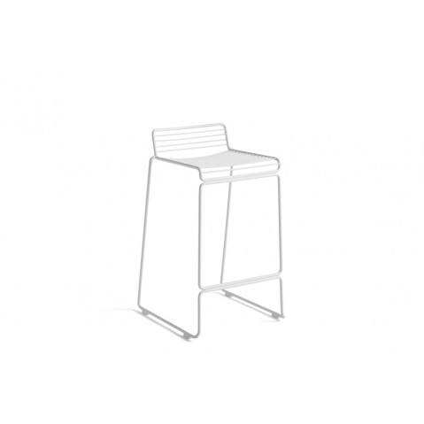 Tabouret de bar HEE LOW H.65 de Hay, Blanc