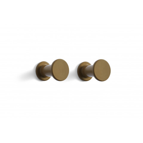 Set de 2 patères BOLT de Hay, Light brown