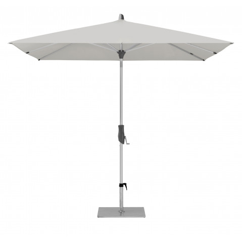 Parasol ALU TWIST 210x150, Structure aluminium anodisé, Toile Catégorie 2, Pale grey 156