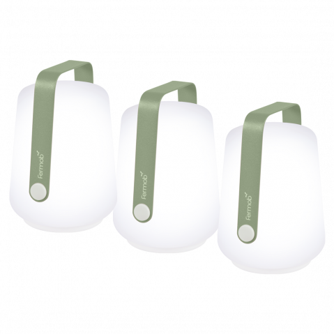Lot de 3 lampes H.12 CM BALAD de Fermob, 8 coloris